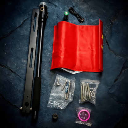 تصویر از پایه پرچم چراغدار - شارژی