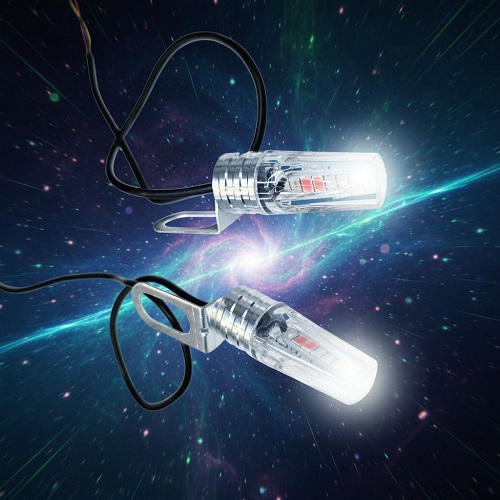 تصویر از چراغ فلشر پایه استیل